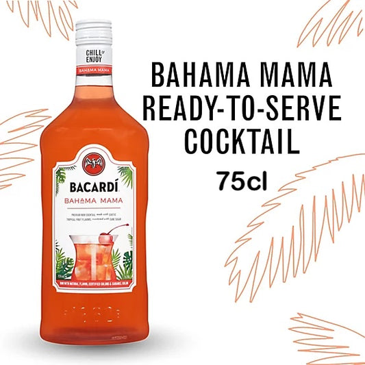 Bacardi Bahama Mama Rum Cocktail 75cl